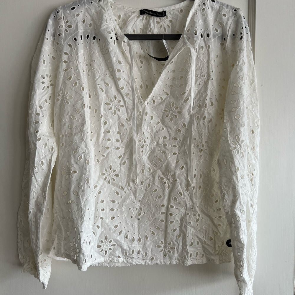 Abercrombie & Fitch eyelet top